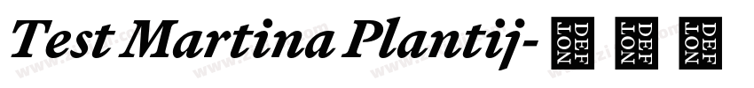 Test Martina Plantij字体转换